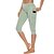 abordables Pantalones de yoga y pololos-Mujer Pantalones de yoga Alta cintura Leggings Capri Prendas de abajo Bolsillos laterales Control de barriga Levantamiento de tope Estiramiento de 4 maneras Verde claro Púrpula Claro Gris Yoga