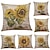 cheap Throw Pillows,Inserts &amp; Covers-1 Set of 6 Pcs Cushion Cover Botanical Series Decorative Throw Pillow Case Home Sofa Decorative Outdoor/Indoor Cushion for Sofa Couch Bed Chair