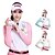 economico Golf-Per donna Bianco Rosa Blu Manica lunga Protezione solare UV Maniche Di tendenza Abbigliamento da golf Abbigliamento Abiti Abbigliamento