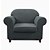 cheap Slipcovers-Sofa Cover 2 Piece Chair Covers for Living Room Armchair Covers Slipcovers Couch Covers Furniture Protector for Chairs(Base Cover Plus Cushion Cover)