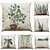 billige Putetrekk-1 sett med 6 stk putetrekk botanisk serie dekorativt putetrekk hjem sofa dekorativ utendørs / innendørs pute til sofa sofa seng stol