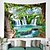 cheap Wall Tapestries-Beautiful wooden ladder waterfall scenery tapestry hanging cloth background cloth decorative cloth hanging cloth