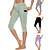 baratos Yoga Pants &amp; Bloomers-Mulheres Calças de ioga Cintura Alta Legging Capri Calças Bolsos laterais Compressão abdominal Butt Lift Estiramento de 4 vias Verde Claro Roxo Claro Cinzento Ioga Ginástica Treino de Ginástica