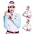 economico Golf-Per donna Bianco Rosa Blu Manica lunga Protezione solare UV Maniche Di tendenza Abbigliamento da golf Abbigliamento Abiti Abbigliamento