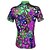 cheap Cycling Clothing-21Grams® Women&#039;s Cycling Jersey Short Sleeve - Summer Polyester Purple Rainbow Blue+Green Plus Size Floral Botanical Funny Bike Mountain Bike MTB Road Bike Cycling Jersey Top Breathable Ultraviolet