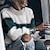 baratos Cardigãs-Mulheres Pulôver suéter Saltador Crochê Tricotar Tricotado Gola Redonda Tecido Básico Outono Inverno Verde Azul S M L / Algodão / Manga Longa / Normal / Algodão