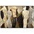 cheap Oil Paintings-Oil Painting Handmade Hand Painted Wall Art Abstract Figure Portrait Home Decoration Décor Rolled Canvas No Frame Unstretched
