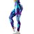 preiswerte Workout, Fitness &amp; Yoga Bekleidung-Damen Yogahose Bauchkontrolle Kolbenheber 4-Wege-Stretch Scrunch Butt Rüschen Butt Lifting Fitness Fitnesstraining Laufen Hoher Taillenbund Batik Leggings Unten Dunkelgelb Rosa Rot Winter Sport