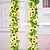 preiswerte Künstliche Blumen-30led 2,4m künstliche Sonnenblumengirlande Seide Kunstblumen Efeublattpflanzen Wohnkultur Blume Wandkranz 240cm