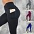 cheap Running &amp; Jogging Clothing-Women&#039;s Running Tights Leggings Compression Pants Street Tights Leggings Bottoms with Phone Pocket Winter Fitness Gym Workout Running Jogging Training Breathable Quick Dry Soft Sport Solid Colored