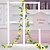 abordables Fleurs Artificielles-30LED 2.4 M Guirlande De Tournesol Artificielle Soie Faux Fleurs Feuilles De Lierre Plantes Décor À La Maison Fleur Mur Guirlande 240 cm