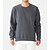 cheap Sports Athleisure-Men&#039;s Sweatshirt Pullover Black White Blue Pure Color Oversized Jewel Neck Fleece Cotton Solid Color Cool Sport Athleisure Sweatshirt Top Long Sleeve Breathable Soft Comfortable Exercise &amp; Fitness