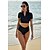 preiswerte Einteiler-Damen UPF50+ Atmungsaktiv Rasche Trocknung Anti UV Badeanzug Kurzarm 2 Teile Capri Reißverschluß vorne Bademode Badeanzug Einfarbig Schwimmen Surfen Strand Wassersport Sommer