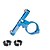 abordables Accesorios de engranaje fijo-Soporte de jaula de botella de agua mecanizada cnc de aleación de aluminio para tija de sillín de manillar de 22,2 mm 25,4 mm 31,8 mm (azul)