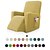 baratos Capas de Sofa-cadeira reclinável elástica sofá capa capa protetora elástica de sofá com bolso para livros de controle remoto de tv liso cor sólida macio durável