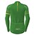 abordables Vêtements de cyclisme-Homme Maillot Velo Cyclisme manche longue Hiver Cyclisme Maillot Top avec 3 poches arrière VTT Vélo tout terrain Vélo Route Chaud Résistant aux UV Cyclisme Respirable Noir Jaune Vert Véronèse