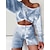 cheap Sports Athleisure-Women&#039;s Sweatsuit 2 Piece Set Tie Dye Loose Fit Crop Top Crew Neck Tie Dye Cute Sport Athleisure Clothing Suit Long Sleeve Warm Soft Oversized Comfortable Everyday Use Causal Exercising General Use