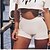 abordables Shorts-Mujer Pantalones cortos de yoga Bermudas Prendas de abajo Control de barriga Levantamiento de tope Transpirable Blanco Negro Azul Yoga Aptitud física Entrenamiento de gimnasio Verano Deportes Ropa de