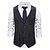 cheap Cosplay &amp; Costumes-Vintage 1920s Masquerade Vest Waistcoat Outerwear The Great Gatsby Groomsmen Men&#039;s Slim Fit Halloween Wedding Wedding Guest Event / Party Vest