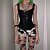 billige Cosplay og Kostymer-Goth Girl Lisa Gotisk Steampunk Goth Subkultur Overbustkorsett Dame Kostume Svart Årgang Cosplay Fest / Vest / Vest