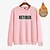 cheap Sports Athleisure-Men&#039;s Sweatshirt Pullover Black White Blue Pink Artistic Style Crew Neck Fleece Letter Printed Cool Sport Athleisure Sweatshirt Top Long Sleeve Warm Soft Comfortable Everyday Use Causal Exercising
