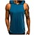 billige Klær til trening, fitness og yoga-menns hettegensere med aktive hettegensere bodybuilder fitness vest ermeløs hettegenser (marineblå XXL)