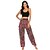 cheap Exercise, Fitness &amp; Yoga Clothing-Women&#039;s Yoga Pants Quick Dry Side Pockets Yoga Fitness Gym Workout High Waist Bohemian Bloomers Bottoms Black Green Burgundy Sports Activewear Loose Stretchy