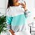 cheap Sports Athleisure-Women&#039;s Sweatshirt Pullover Patchwork Tie Back Crew Neck Cotton Color Block Sport Athleisure Sweatshirt Top Long Sleeve Warm Soft Oversized Comfortable Everyday Use Daily Exercising / Winter