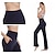 cheap Yoga Pants &amp; Bloomers-Women&#039;s Yoga Pants High Waist Side Pockets Elastic Waistband Tummy Control 4 Way Stretch Quick Dry White Black Burgundy Fitness Gym Workout Pilates Modal Summer Sports Activewear Loose High Elasticity