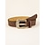 cheap Belts-Women&#039;s Waist Belt White Brown Party Street Dailywear Casual Belt Pure Color / Basic / Fall / Winter / Spring / Summer