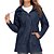 abordables Chaquetas softshell, polar y de senderismo-Women&#039;s Waterproof Long Rain Jacket  Hooded  Lightweight &amp; Windproof