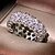 preiswerte Damenschmuck-1 Stück Bandring Ring For Kubikzirkonia Damen Hochzeit Klar Geometrisch Messing Herz