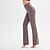preiswerte Pants-Mode aktiv Frauen Faltbund dehnbare Baumwolle mit plus Bootcut Yogahose (groß, Holzkohle)