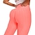 abordables Ropa para correr y trotar-levantamiento de glúteos leggings de yoga cintura alta entrenamiento elástico botín pantalones texturizados scrunch bum mallas fruncidas