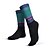 cheap Cycling Clothing-Compression Socks Athletic Sports Socks Crew Socks Cycling Socks Road Bike Mountain Bike MTB Bike / Cycling 1 Pair Windproof Cycling Breathable Stripes Gradient Polyster Lycra Cotton Black and Blue
