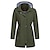 cheap Softshell, Fleece &amp; Hiking Jackets-womens rain coat lightweight hooded long raincoat outdoor breathable rain jackets waterproof trench jackets orange