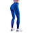 baratos Yoga Leggings-Mulheres Calças de ioga Cintura Alta Meia-calça Leggings Calças Jacquard Côr Sólida Compressão abdominal Butt Lift Secagem Rápida Azul Claro Roxo Rosa empoeirada Ioga Treino de Ginástica Corrida