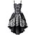 cheap Cosplay &amp; Costumes-Gothic Goth Subculture Cocktail Dress Vintage Dress Party Costume Masquerade Prom Dress Asymmetrical Goth Girl Lisa Plus Size Women&#039;s Asymmetric Hem Halloween Party Prom Bar Adults&#039; Dress Summer