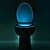 billige Innendørs Natt Lys-led toalettsete nattlys baderom pir bevegelsesaktivert deteksjonssensor 8-fargers vanntett vaskerom for voksent barn