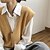 abordables Pulls-Pull Gilet Femme Tricoter Col V Tricot Tricoté Mince Automne Ecole du quotidien basique Décontractées Sans Manches Couleur unie Noir Jaune Marron Taille unique