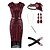 cheap Cosplay &amp; Costumes-Roaring 20s 1920s Cocktail Dress Vintage Dress Flapper Dress Dress Outfits Masquerade Christmas Dress The Great Gatsby Women&#039;s Tassel Fringe Carnival Party Prom Body Jewelry