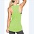 billige Løb &amp; Joggingtøj-træningstoppe til kvinder, cross-back yoga skjorte ærmeløs racerback træning aktiv tank top (a-grøn, stor)