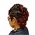 preiswerte Synthetische Perücken-Synthetische Perücken Locken Asymmetrischer Haarschnitt Perücke Kurz Burgund Synthetische Haare Damen Cool Strähnchen / Balayage-Technik Flauschige Burgund