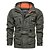 cheap Softshell, Fleece &amp; Hiking Jacket-Men&#039;s Hoodie Jacket Hiking Softshell Jacket Military Tactical Jacket Outdoor Thermal Warm Windproof Quick Dry Lightweight Outerwear Windbreaker Trench Coat Fishing Climbing Running Military color