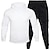 cheap Running &amp; Jogging Clothing-Men&#039;s Women&#039;s 2 Piece Casual Athleisure Tracksuit Sweatsuit 2pcs Long Sleeve Thermal Warm Breathable Moisture Wicking Fitness Gym Workout Running Walking Jogging Sportswear Solid Colored Hoodie Normal