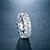 billige Damesmykker-1 stk Bandring Ringe For Kubisk Zirkonium Dame Bryllup Klar geometriske Messing Hjerte