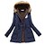 cheap Softshell, Fleece &amp; Hiking Jackets-Women&#039;s Cotton Hoodie Jacket Hiking Fleece Jacket Winter Outdoor Thermal Warm Windproof Breathable Lightweight Parka Trench Coat Top Camping / Hiking Hunting Fishing Light Blue Navy Watermelon red