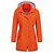 abordables Vestes molletonnées, polaires et de randonnée-manteau de pluie pour femmes léger à capuche long imperméable vestes de pluie respirantes en plein air vestes de trench imperméable orange