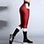 abordables Deporte Athleisure-Mujer Pantalones de yoga Alta cintura Medias / Mallas Largas Polainas Prendas de abajo Navidad Control de barriga Levantamiento de tope Transpirable Blanco + rojo Rojo / Verde Rojo claro Aptitud