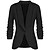 abordables Blazers Femme-Manteau Couleur unie Uni Style classique Automne Printemps Normal Col en V Manteau Manches Longues Entreprise Veste Saphir / Travail